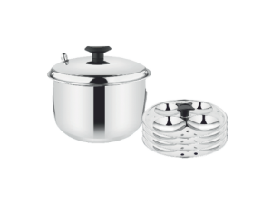 Stainless Steel Idli Cooker (4 & 6 Plate) | Gas & Induction Idli Maker