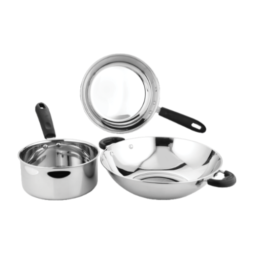STAINLESS STEEL KITCHENWARE (Cookware Set-3 pcs)