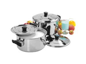 STAINLESS STEEL SMART CASSEROLE HAMMERED
