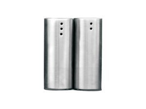 Salt & Pepper Stainless Steel Set – Round | 2 Pcs | Matte Finish