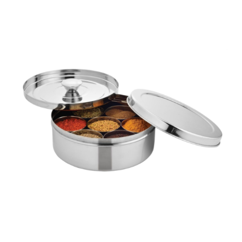 Masala Dabba Stainless Steel | Mirror Finish