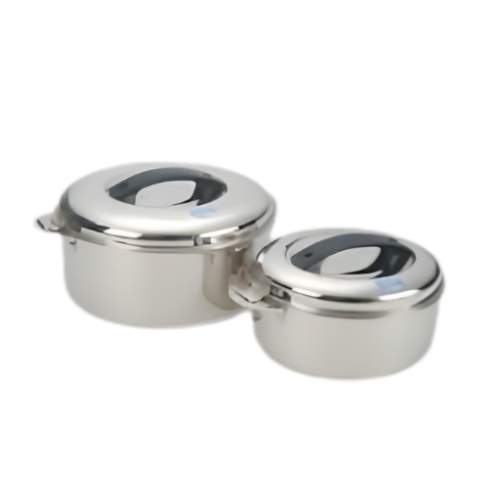 STAINLESS STEEL PEARL SLIDE LOCK CASSEROLE PLAIN