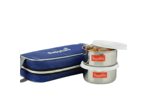 Fresh Tiffin – 2 Container Stainless Steel Lunch Box